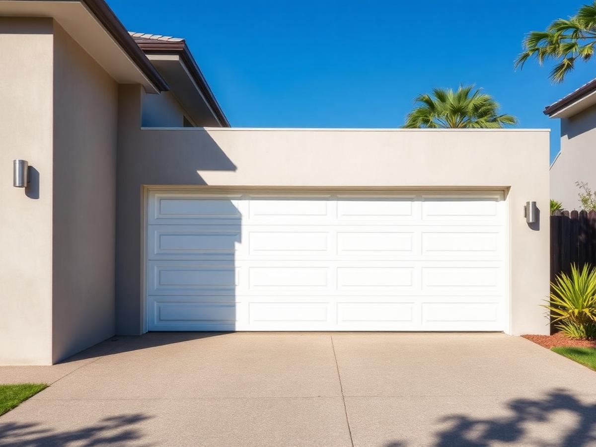 Double sectional garage door